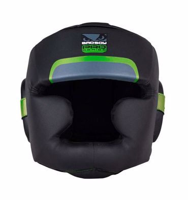 BAD BOY pro series 3 FULL FACE HEADGUARD-black/green